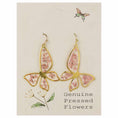 Load image into Gallery viewer, Cottage Butterfly Dried Flower Earrings