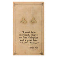 Load image into Gallery viewer, Anais Nin Quoted Mermaid Tail Post Earrings