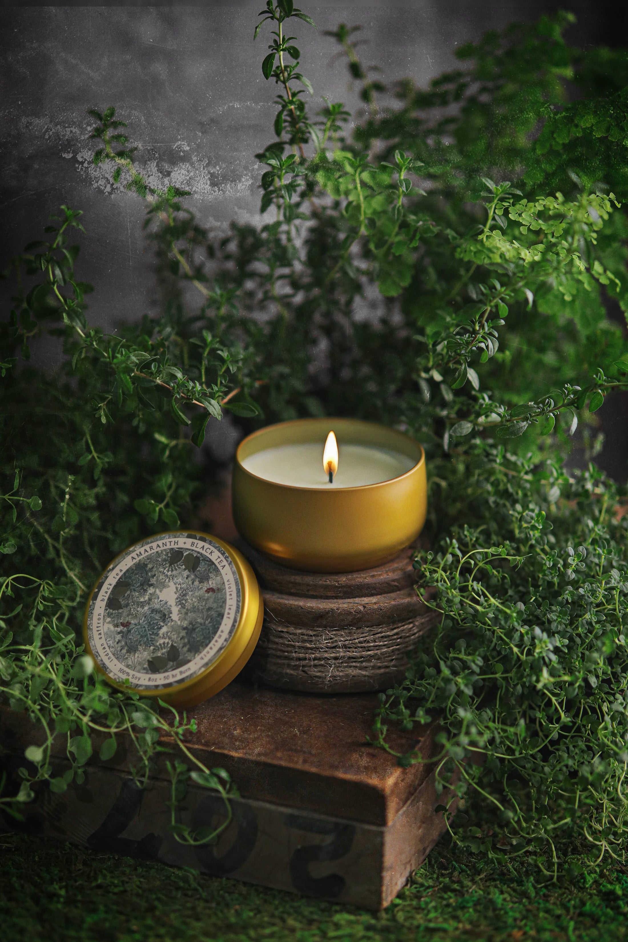 Amaranth + Black Tea Candle