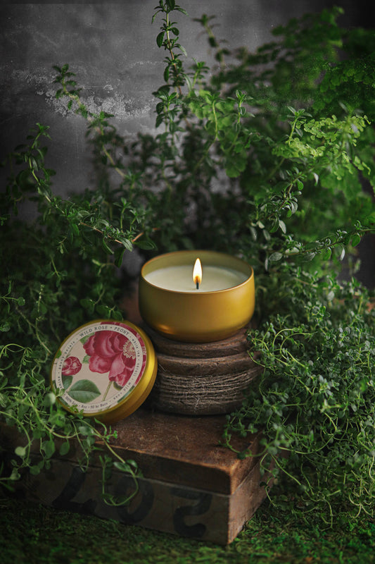 Wild Rose + Peony Candle