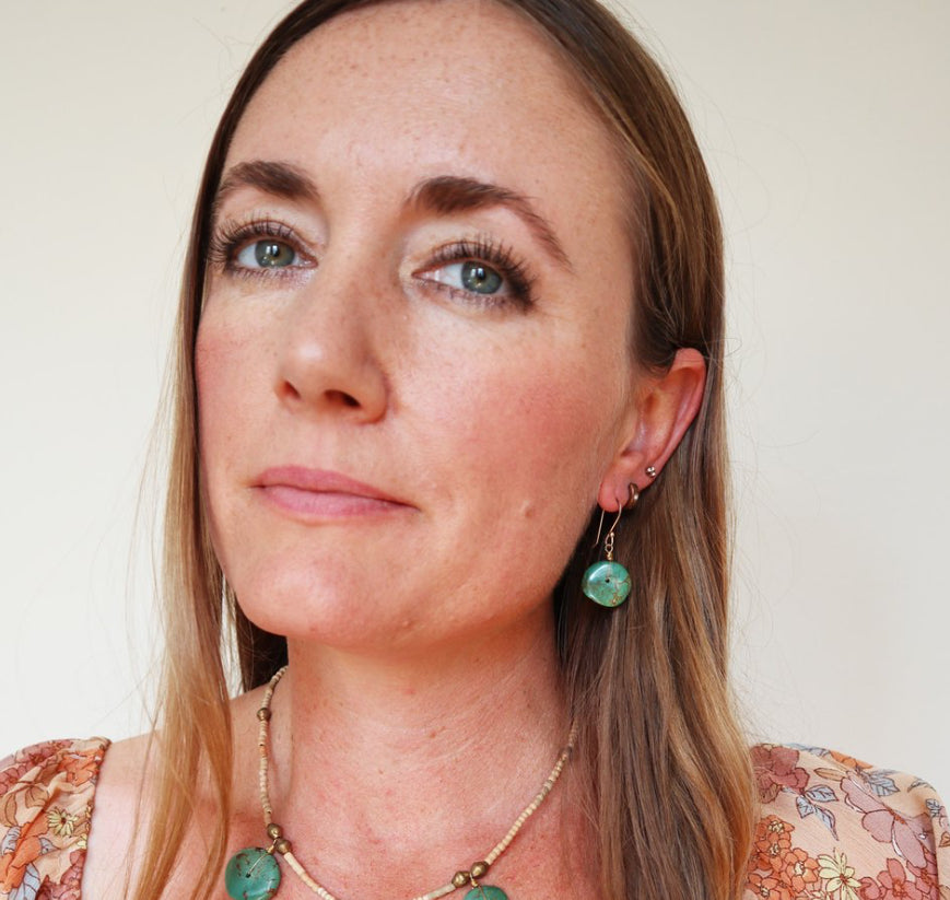 EARTHEN EARRINGS - TURQUOISE