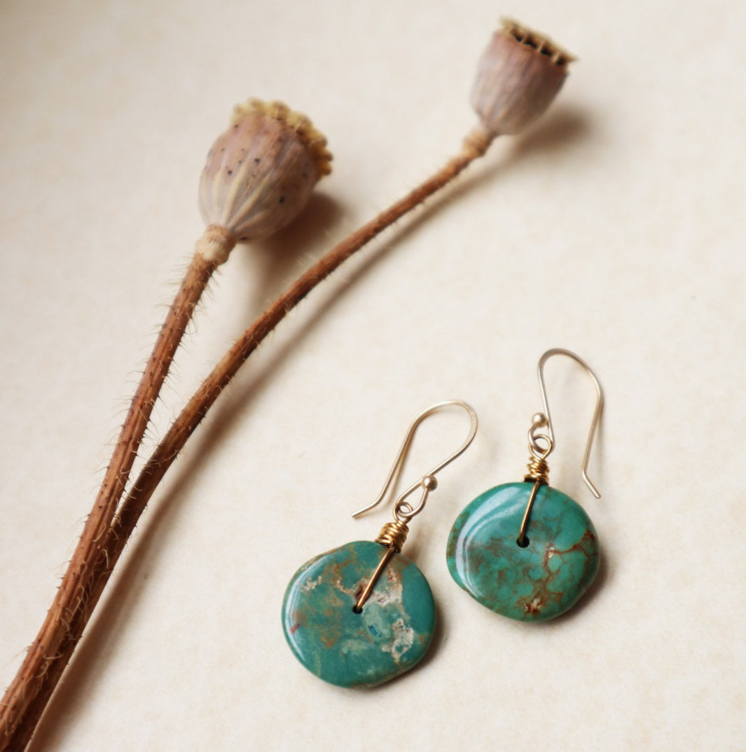 EARTHEN EARRINGS - TURQUOISE