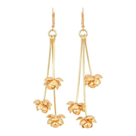 Kamala Lotus Flower Earrings