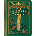 Load image into Gallery viewer, Fairy with Green Dragon - Vintage Book Cover Notebook