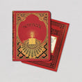 Load image into Gallery viewer, Red and Gold Art Deco - Vintage Book Cover Notebook
