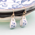 Load image into Gallery viewer, Vintage Ceramic Tea Cup Earrings
