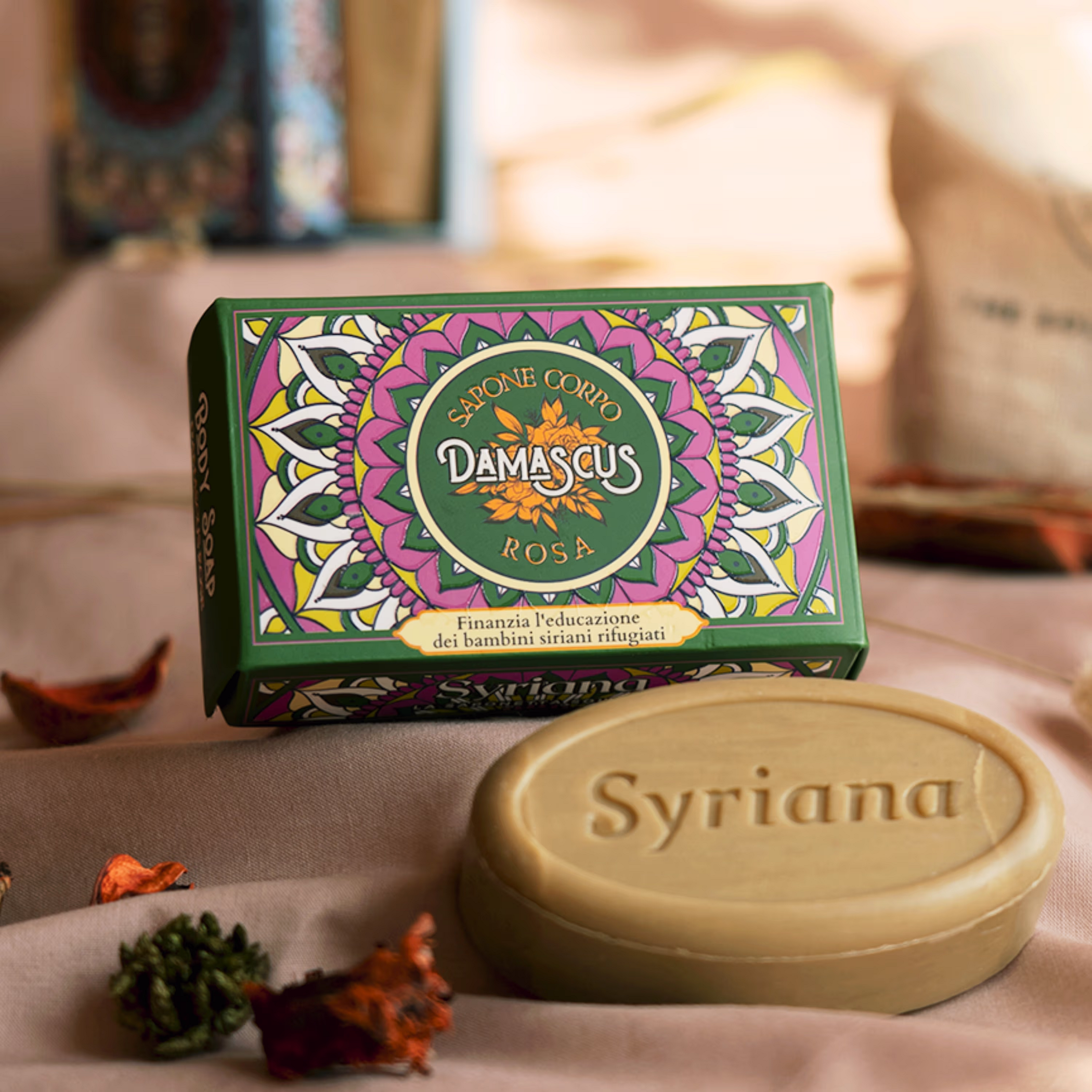 Aleppo Soap Scented with Damask Rose