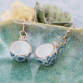 Load image into Gallery viewer, Vintage Ceramic Tea Cup Earrings
