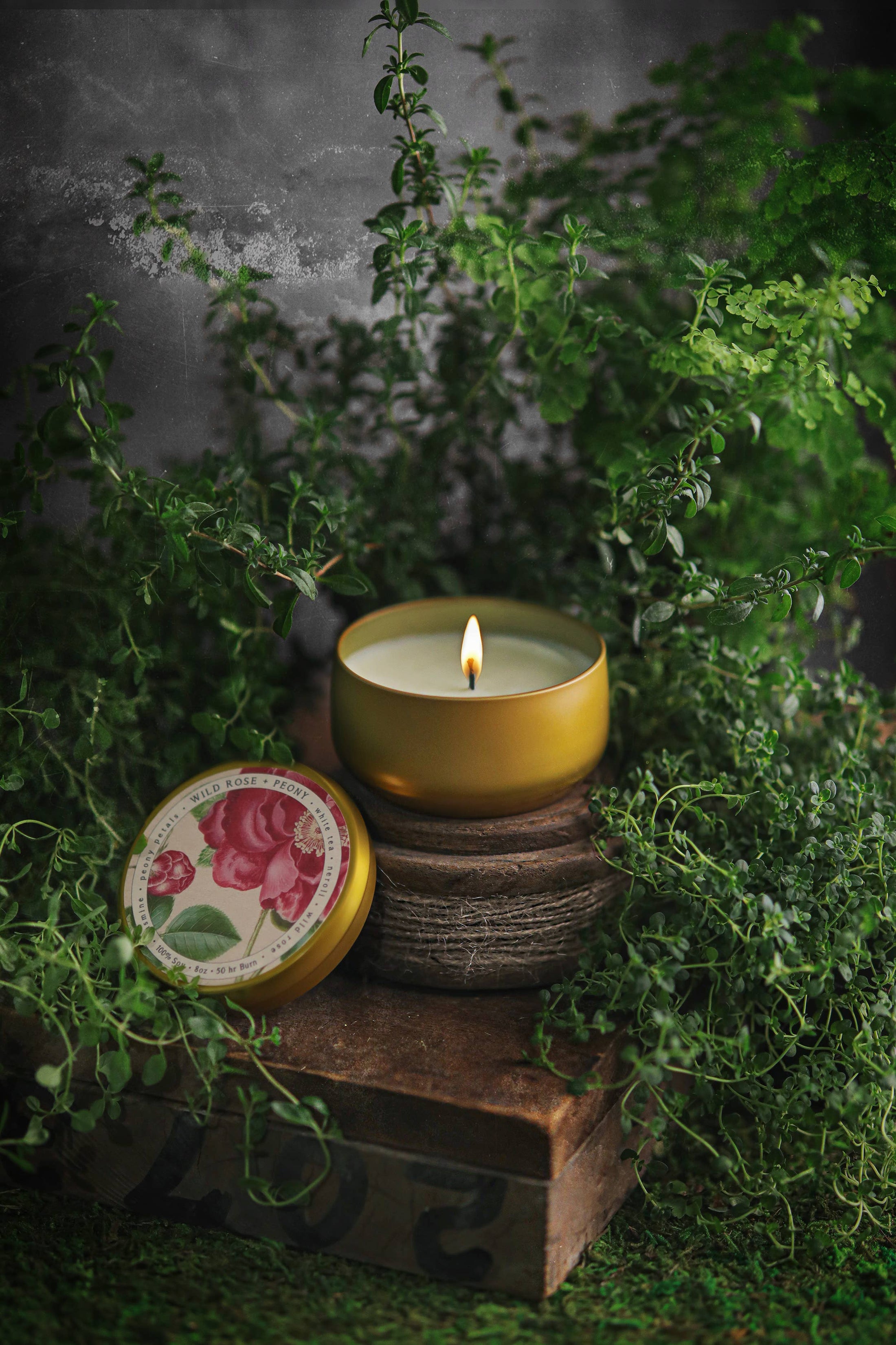 Wild Rose + Peony Candle