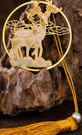 Load image into Gallery viewer, Deer Family Copper Bookmark
