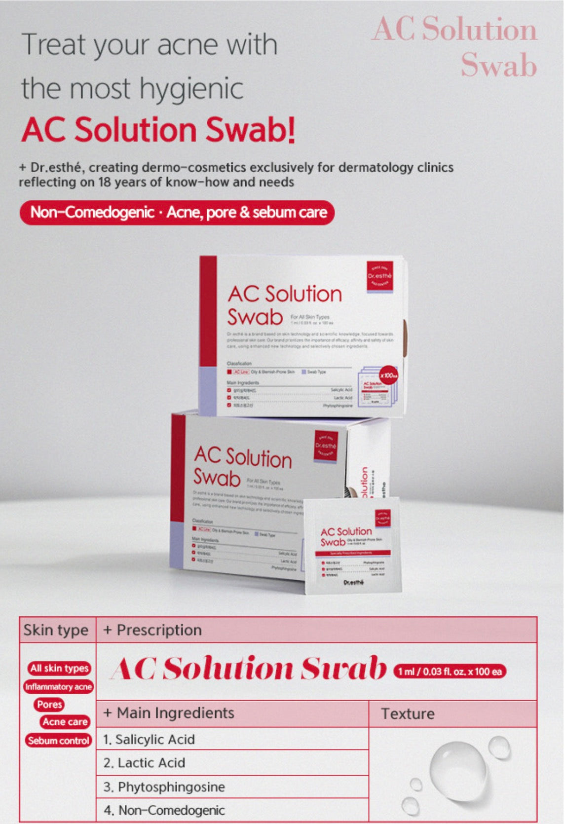 Acne Control Swabs