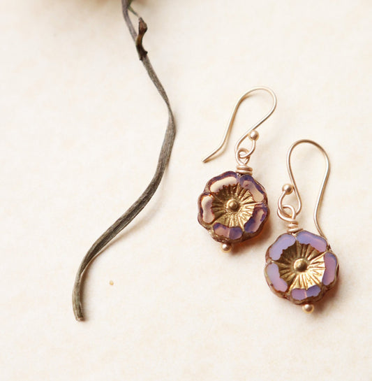 GARDEN EARRINGS - MOCHA