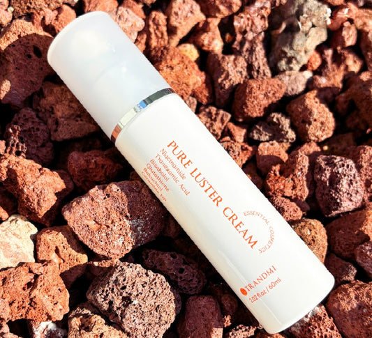 Pure Luster Brightening Cream, with Hippophae Rhamnoides extract, tranexamic acid, and bakuchiol
