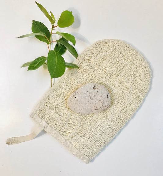 Woven Agave Mitt with Pumice