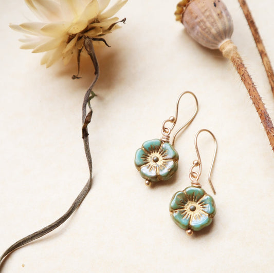 GARDEN EARRINGS - TURQUOISE