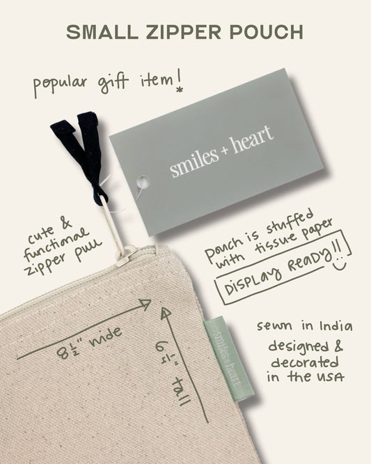 Hearts Cosmetic Pouch