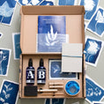 Load image into Gallery viewer, Cyanotype Kit – DIY kit to make blueprints & sun prints

