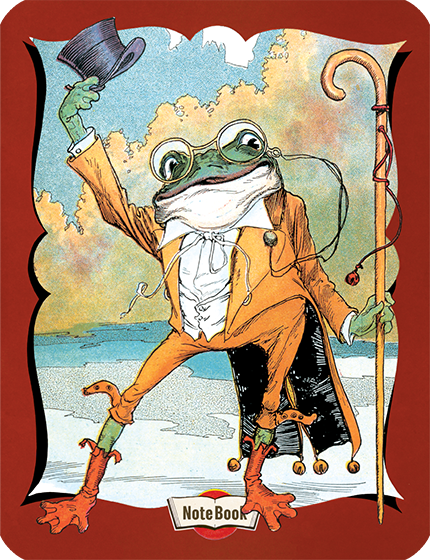Frog Doffing His Hat Notebook