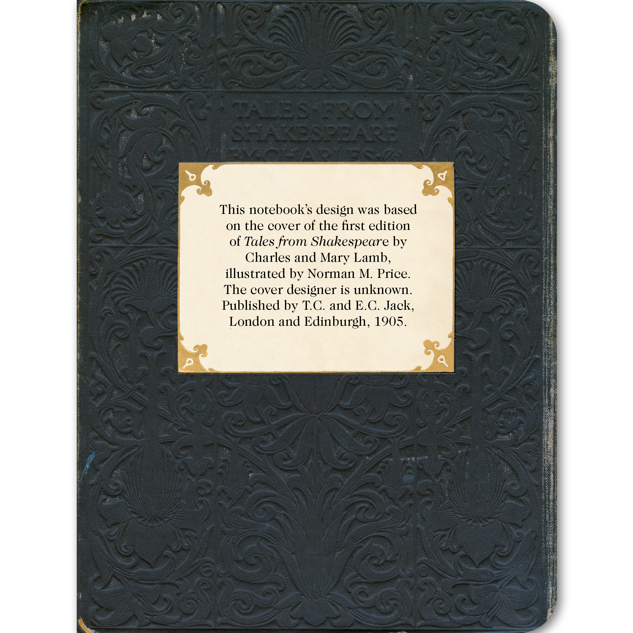 Notes on Brown and Gold - Vintage Book Cover Notebook