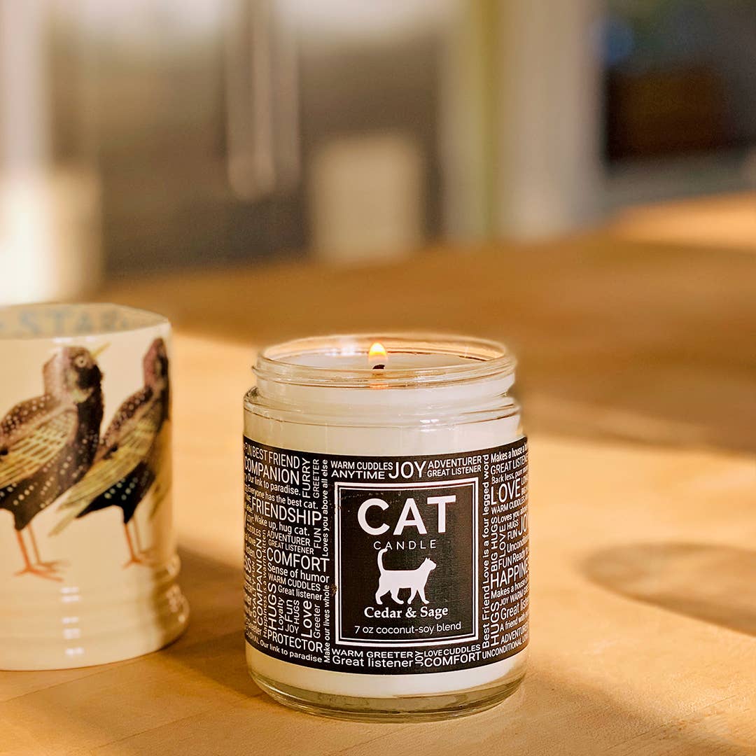 Love That Cat! Candle - Cedar & Sage