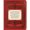 Load image into Gallery viewer, Red and Gold Art Deco - Vintage Book Cover Notebook
